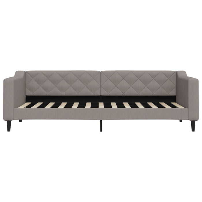 Pat de zi cu extensie și sertare, gri taupe, 80x200 cm, textil - WALTI WALTI