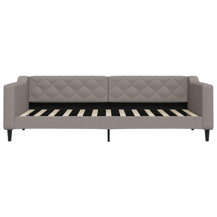 Pat de zi cu extensie și sertare, gri taupe, 90x200 cm, textil - WALTI WALTI