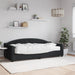 Pat de zi cu saltea, negru, 90x200 cm, textil - WALTI WALTI