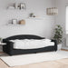 Pat de zi cu saltea, negru, 100x200 cm, textil - WALTI WALTI