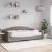 Pat de zi cu saltea, gri taupe, 100x200 cm, textil - WALTI WALTI