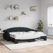 Pat de zi cu extensie, negru, 80x200 cm, textil - WALTI WALTI
