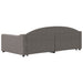 Pat de zi cu extensie, gri taupe, 100x200 cm, textil - WALTI WALTI
