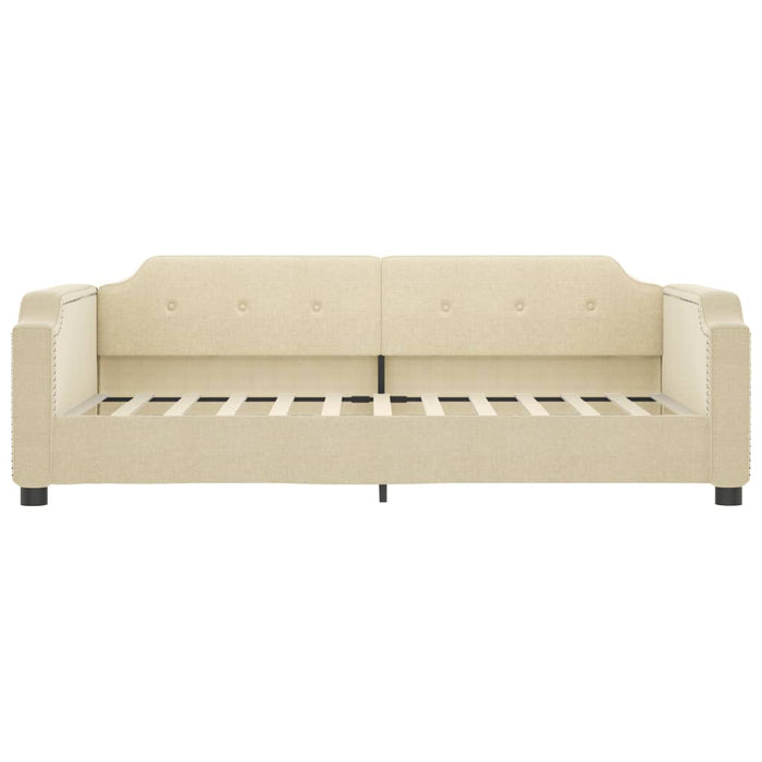 Pat de zi cu saltea, crem, 80x200 cm, textil - WALTI WALTI