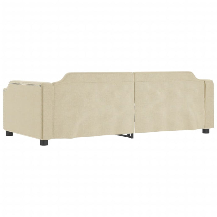 Pat de zi cu extensie, crem, 80x200 cm, textil - WALTI WALTI