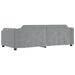 Pat de zi cu extensie, gri deschis, 90x200 cm, textil - WALTI WALTI