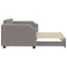 Pat de zi cu extensie, gri taupe, 90x200 cm, textil - WALTI WALTI