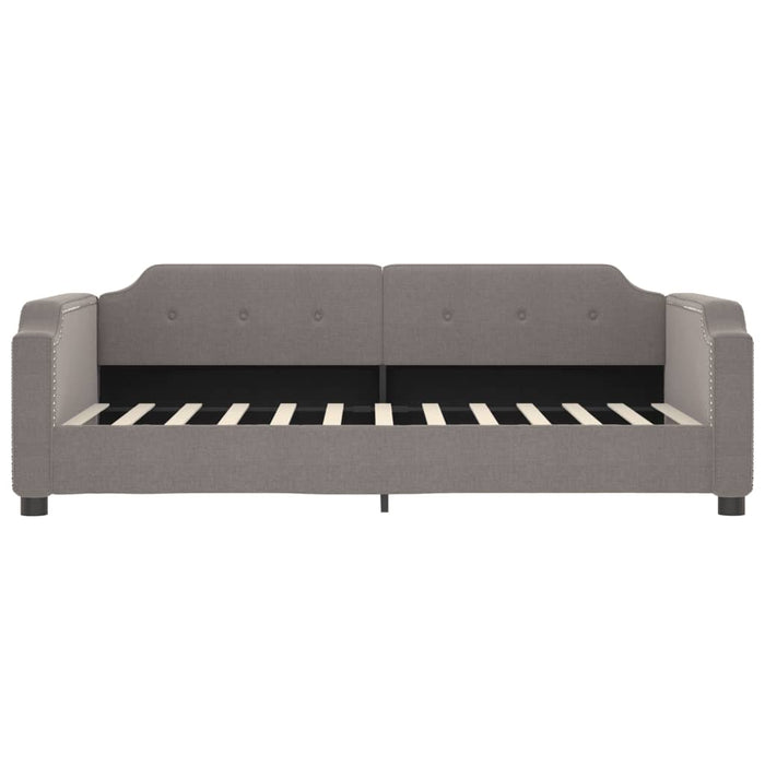 Pat de zi cu extensie, gri taupe, 100x200 cm, textil - WALTI WALTI