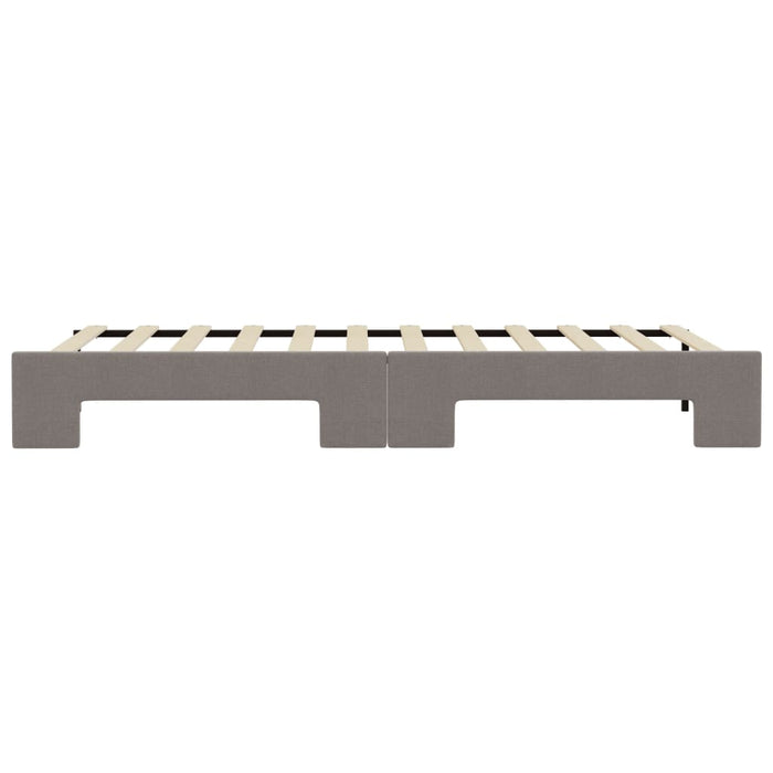 Pat de zi cu extensie, gri taupe, 100x200 cm, textil - WALTI WALTI