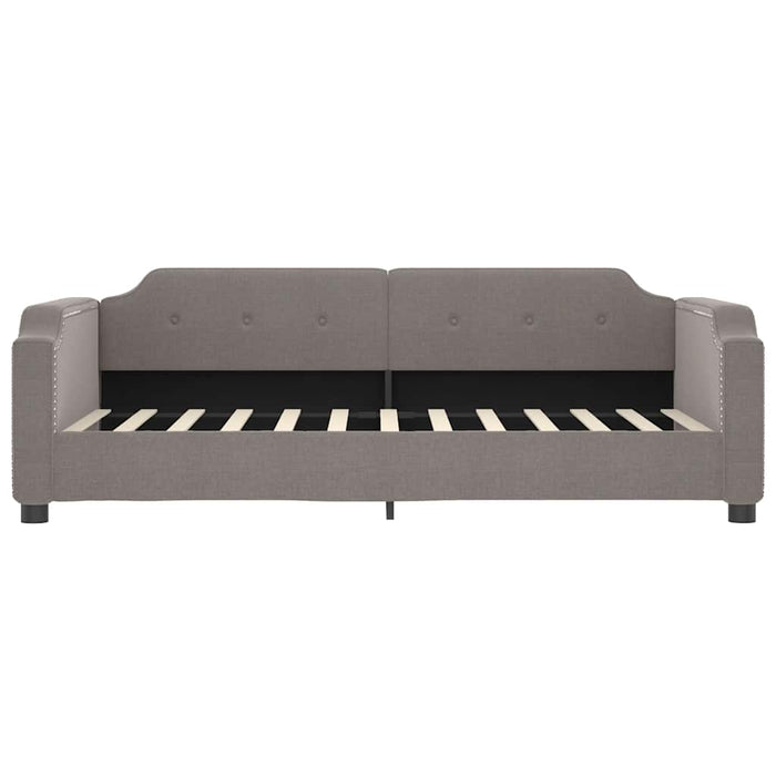 Pat de zi cu extensie și sertare, gri taupe, 90x200 cm, textil - WALTI WALTI