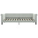 Pat de zi cu extensie și sertare, gri deschis 90x200 cm catifea - WALTI WALTI