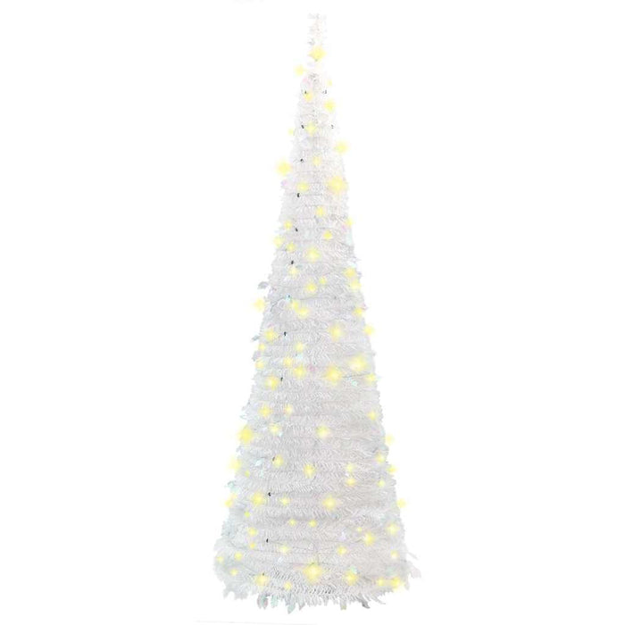 Brad de Crăciun artificial pop-up 200 LED-uri Alb 210 cm - WALTI WALTI