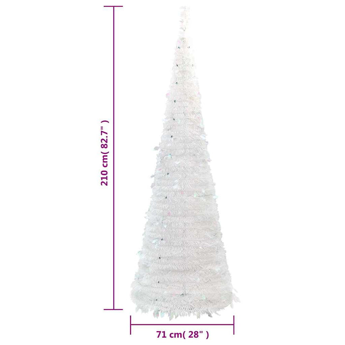 Brad de Crăciun artificial pop-up 200 LED-uri Alb 210 cm - WALTI WALTI