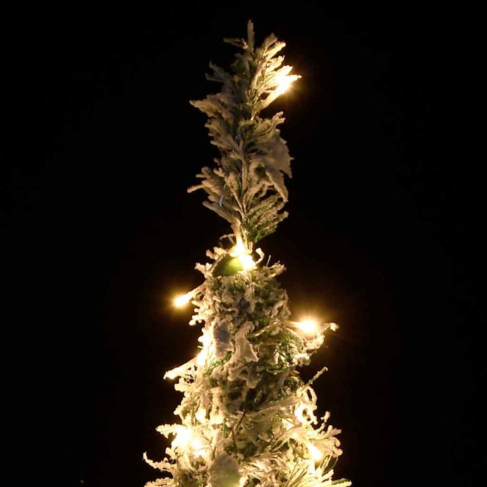 Brad de Crăciun artificial pop-up cu zăpadă, 50 LED-uri, 120 cm - WALTI WALTI