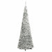 Brad de Crăciun artificial pop-up cu zăpadă, 50 LED-uri, 120 cm - WALTI WALTI
