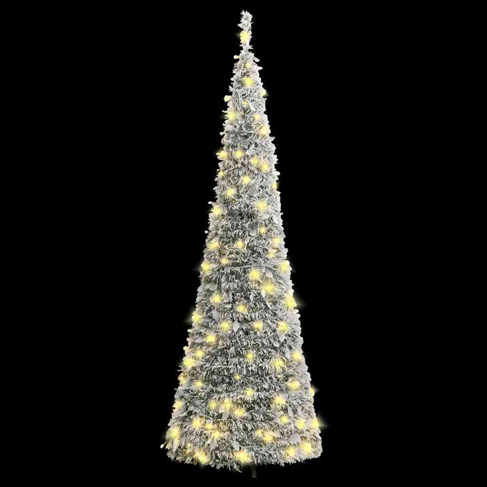 Brad de Crăciun artificial pop-up cu zăpadă, 100 LED-uri 150 cm - WALTI WALTI