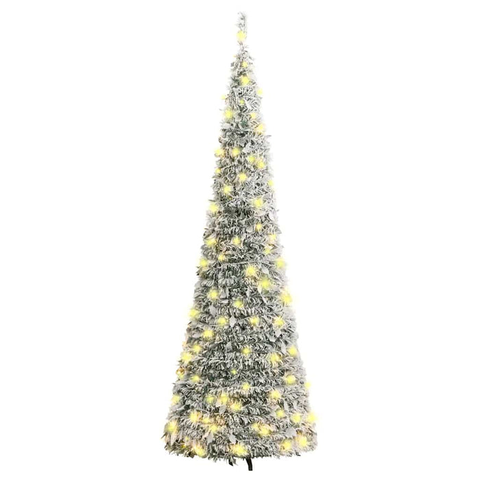 Brad de Crăciun artificial pop-up cu zăpadă, 100 LED-uri 150 cm - WALTI WALTI