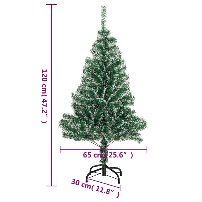 Brad de Crăciun artificial cu zăpadă, verde, 120 cm - WALTI WALTI