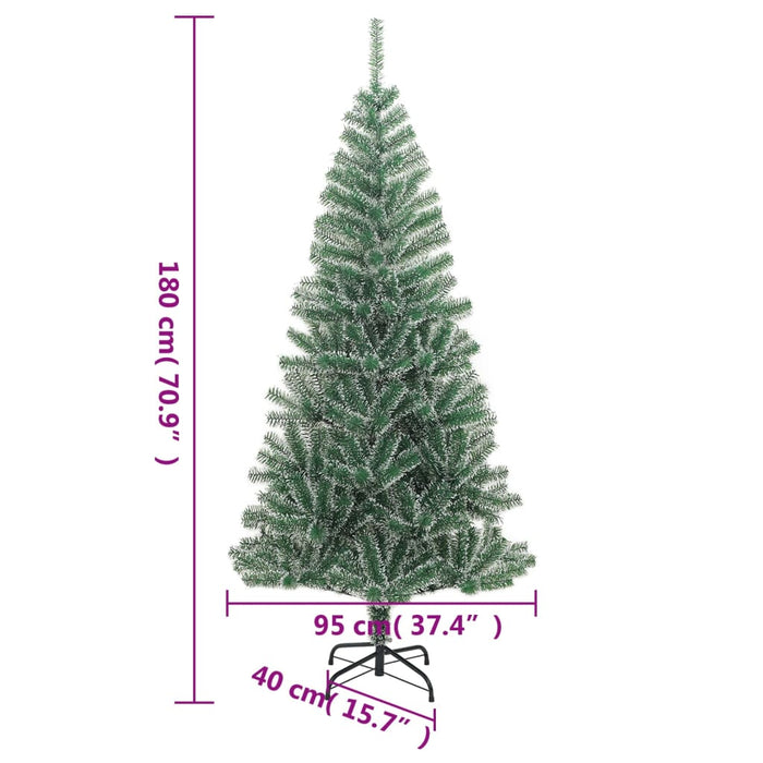 Brad de Crăciun artificial cu zăpadă, verde, 180 cm WALTI