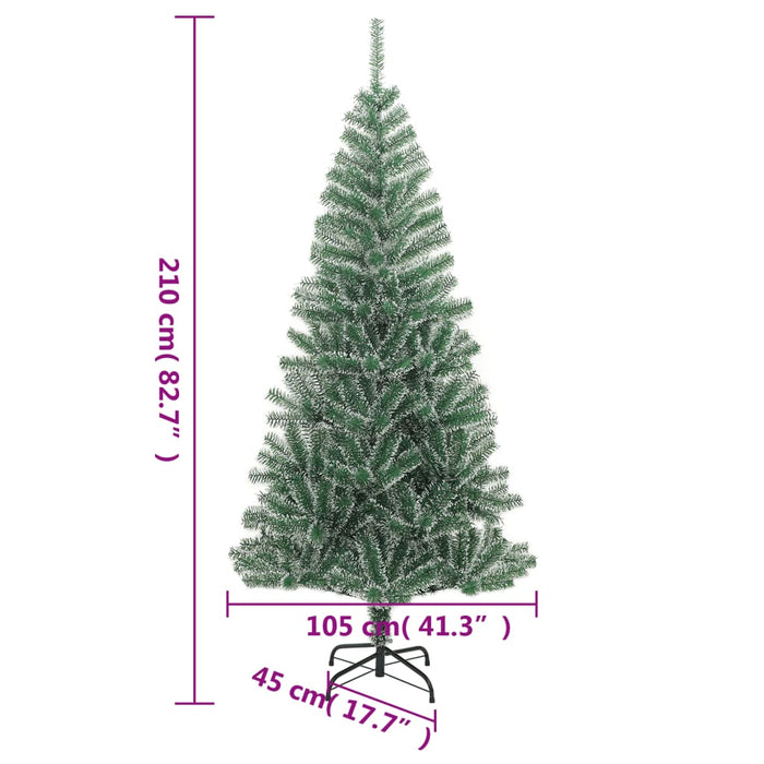 Brad de Crăciun artificial cu zăpadă pufoasă, verde, 210 cm - WALTI WALTI