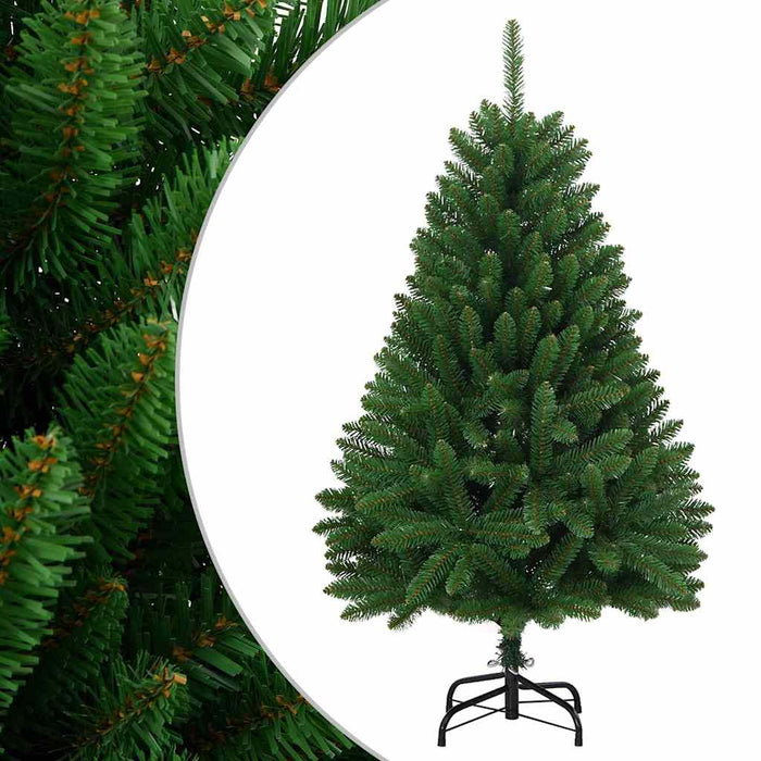 Brad de Crăciun artificial cu suport și balamale, verde, 120 cm - WALTI WALTI