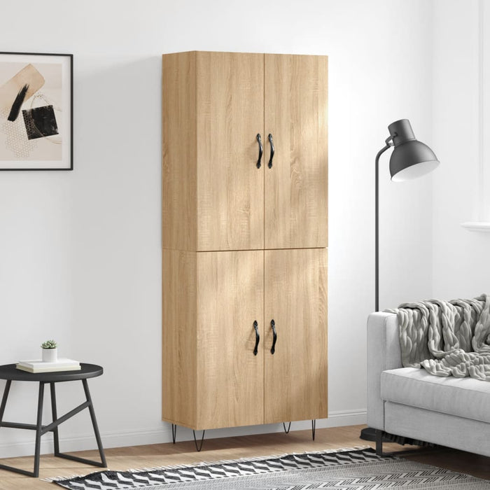 Dulap înalt, stejar sonoma, 69,5x34x180 cm, lemn compozit WALTI