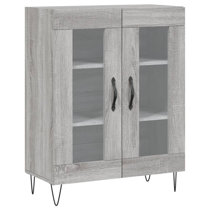 Dulap înalt, gri sonoma, 69,5x34x180 cm, lemn compozit WALTI