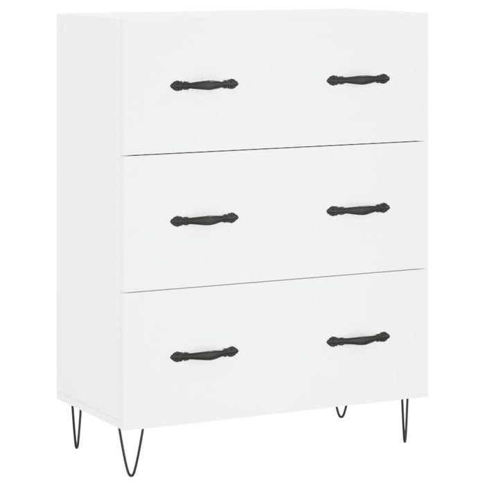 Dulap înalt, alb, 69,5x34x180 cm, lemn compozit - WALTI WALTI