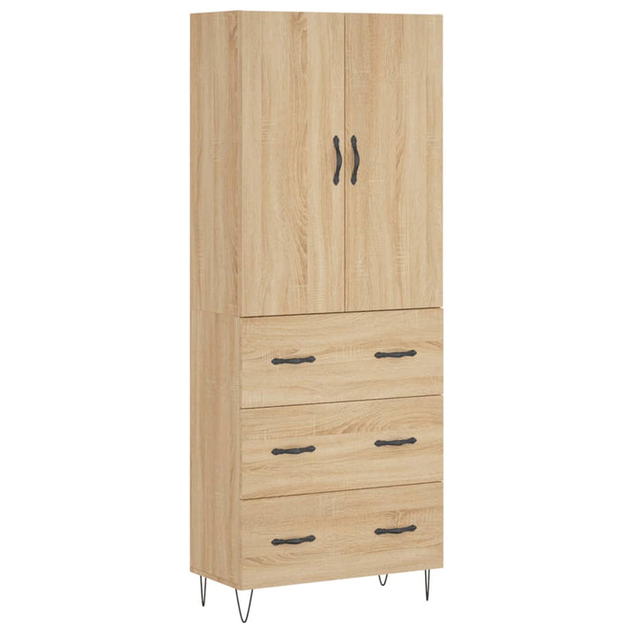 Dulap înalt, stejar sonoma, 69,5x34x180 cm, lemn compozit - WALTI WALTI