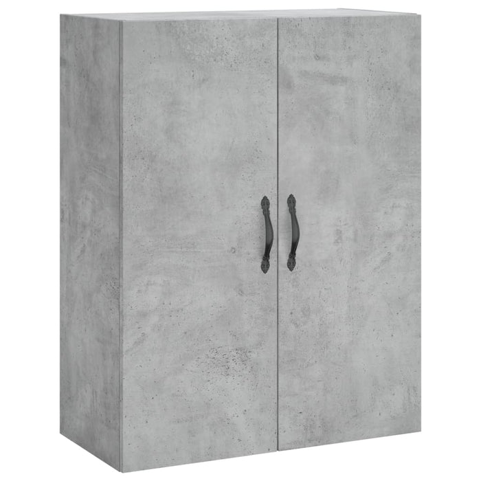 Dulap înalt, gri beton, 69,5x34x180, lemn compozit WALTI