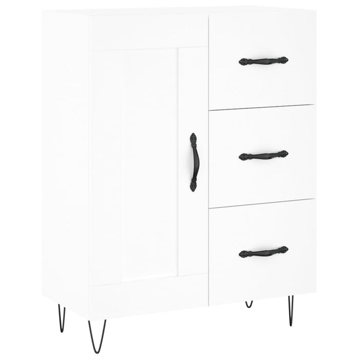 Dulap înalt, alb, 69,5x34x180 cm, lemn compozit - WALTI WALTI