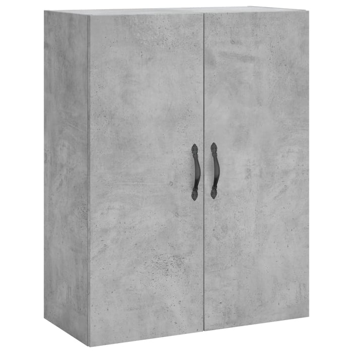 Dulap înalt, gri beton, 69,5x34x180, lemn compozit WALTI
