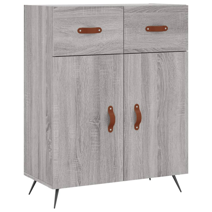 Dulap înalt, gri sonoma, 69,5x34x180 cm, lemn compozit WALTI