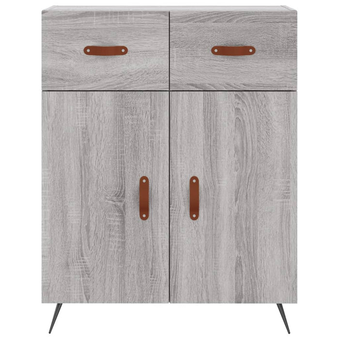 Dulap înalt, gri sonoma, 69,5x34x180 cm, lemn compozit WALTI