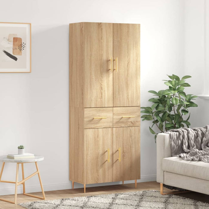 Dulap înalt, stejar sonoma, 69,5x34x180 cm, lemn compozit - WALTI WALTI