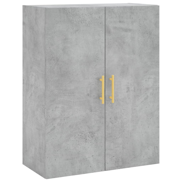Dulap înalt, gri beton, 69,5x34x180, lemn compozit WALTI