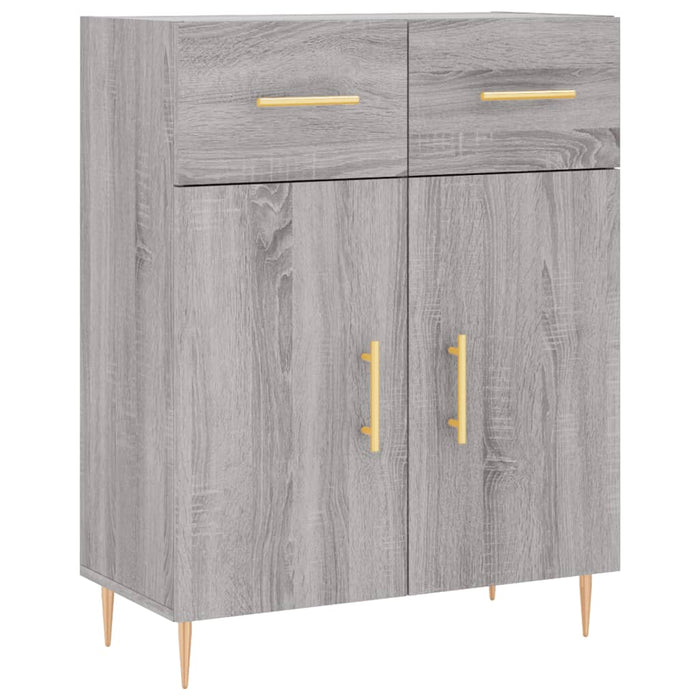 Dulap înalt, gri sonoma, 69,5x34x180 cm, lemn compozit WALTI