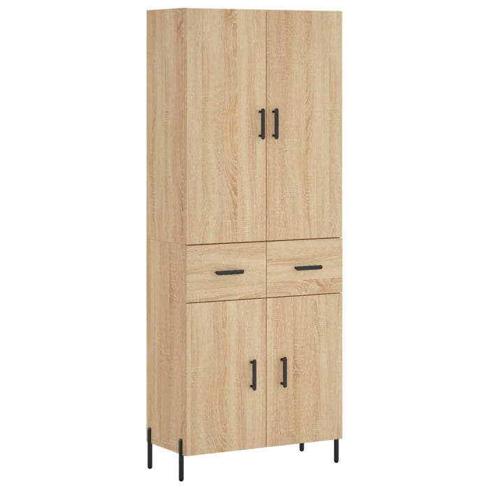Dulap înalt, stejar sonoma, 69,5x34x180 cm, lemn compozit WALTI