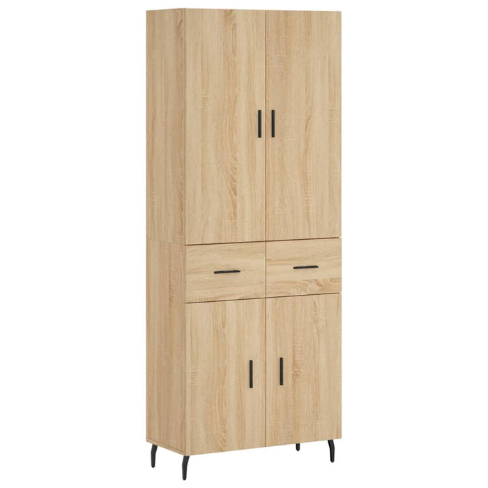 Dulap înalt, stejar sonoma, 69,5x34x180 cm, lemn compozit WALTI