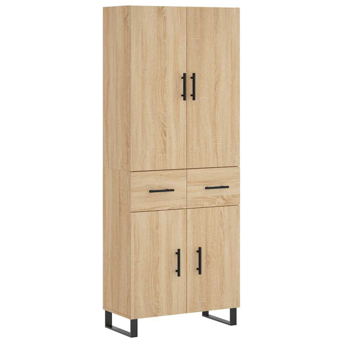 Dulap înalt, stejar sonoma, 69,5x34x180 cm, lemn compozit WALTI