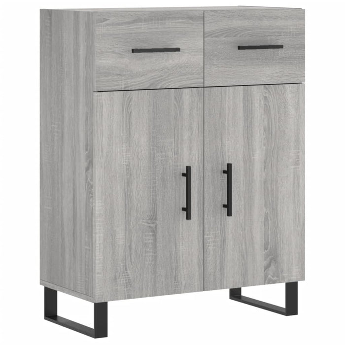 Dulap înalt, gri sonoma, 69,5x34x180 cm, lemn compozit WALTI