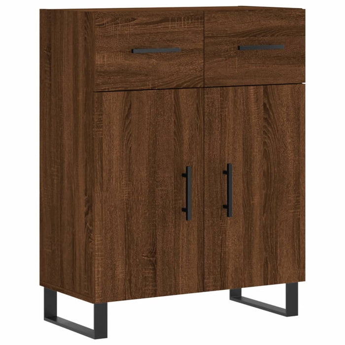 Dulap înalt, stejar maro, 69,5x34x180 cm, lemn compozit WALTI