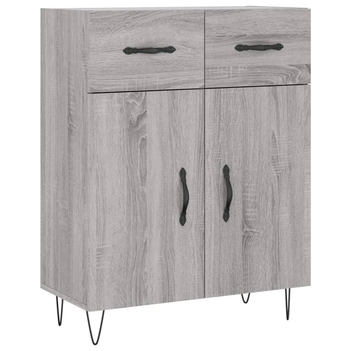 Dulap înalt, gri sonoma, 69,5x34x180 cm, lemn compozit - WALTI WALTI
