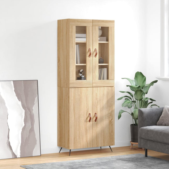 Dulap înalt, stejar sonoma, 69,5x34x180 cm, lemn compozit WALTI