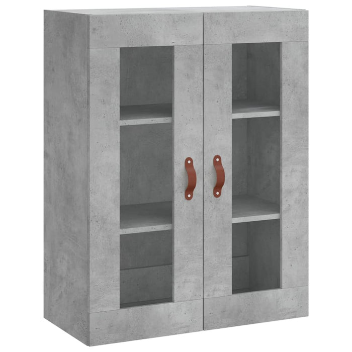 Dulap înalt, gri beton, 69,5x34x180, lemn compozit WALTI