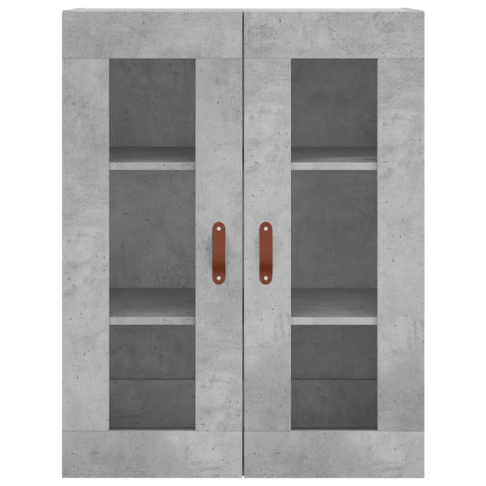 Dulap înalt, gri beton, 69,5x34x180, lemn compozit WALTI
