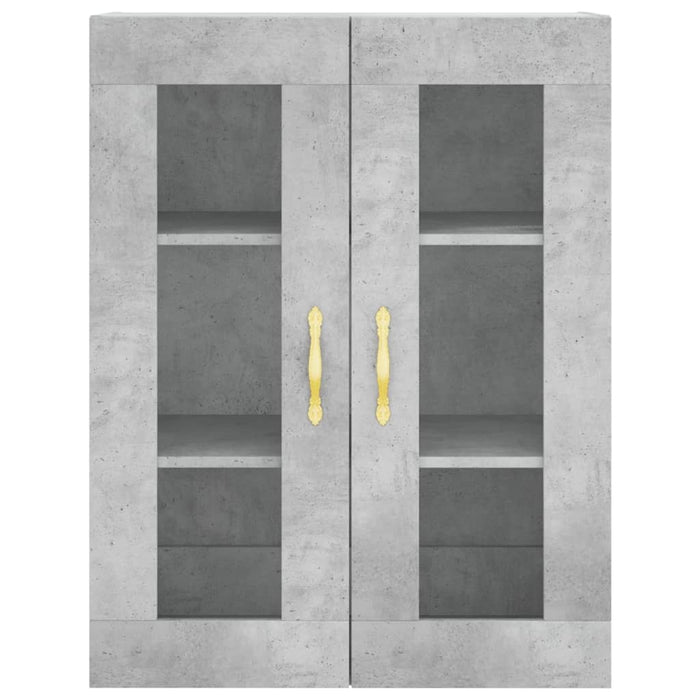 Dulap înalt, gri beton, 69,5x34x180, lemn compozit - WALTI WALTI