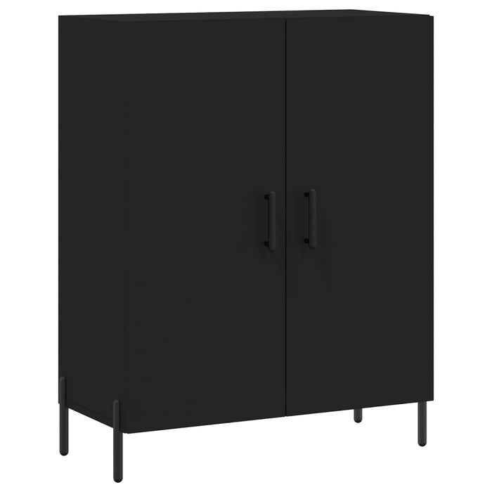 Dulap înalt, negru, 69,5x34x180 cm, lemn compozit WALTI