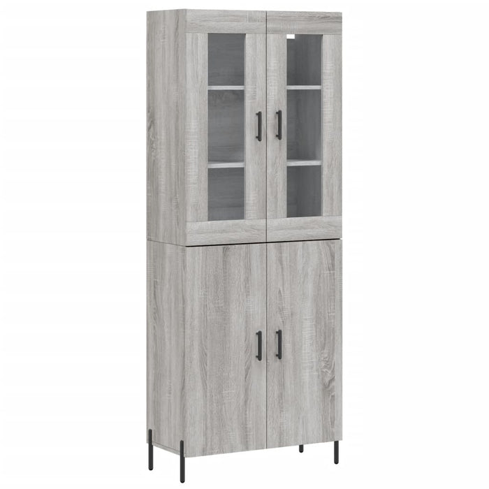 Dulap înalt, gri sonoma, 69,5x34x180 cm, lemn compozit - WALTI WALTI