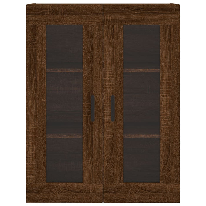 Dulap înalt, stejar maro, 69,5x34x180 cm, lemn compozit WALTI